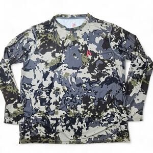 KILLIK Veil Camo Performance Long Sleeve Shirt Mens 2XL Hunting Tactical Stretch